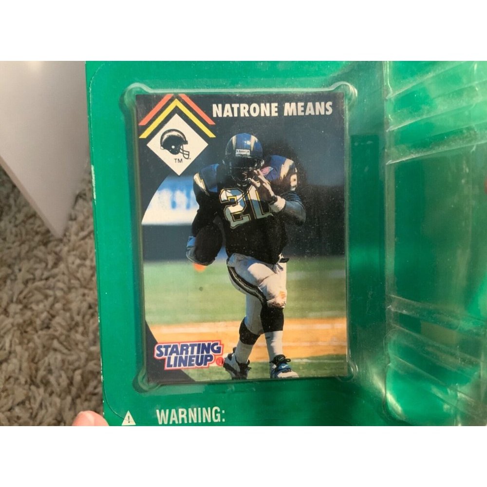 Starting Lineup Action Figure NATRONE MEANS San Diego Chargers NFL Kenner 1995 - Picture 5 of 5